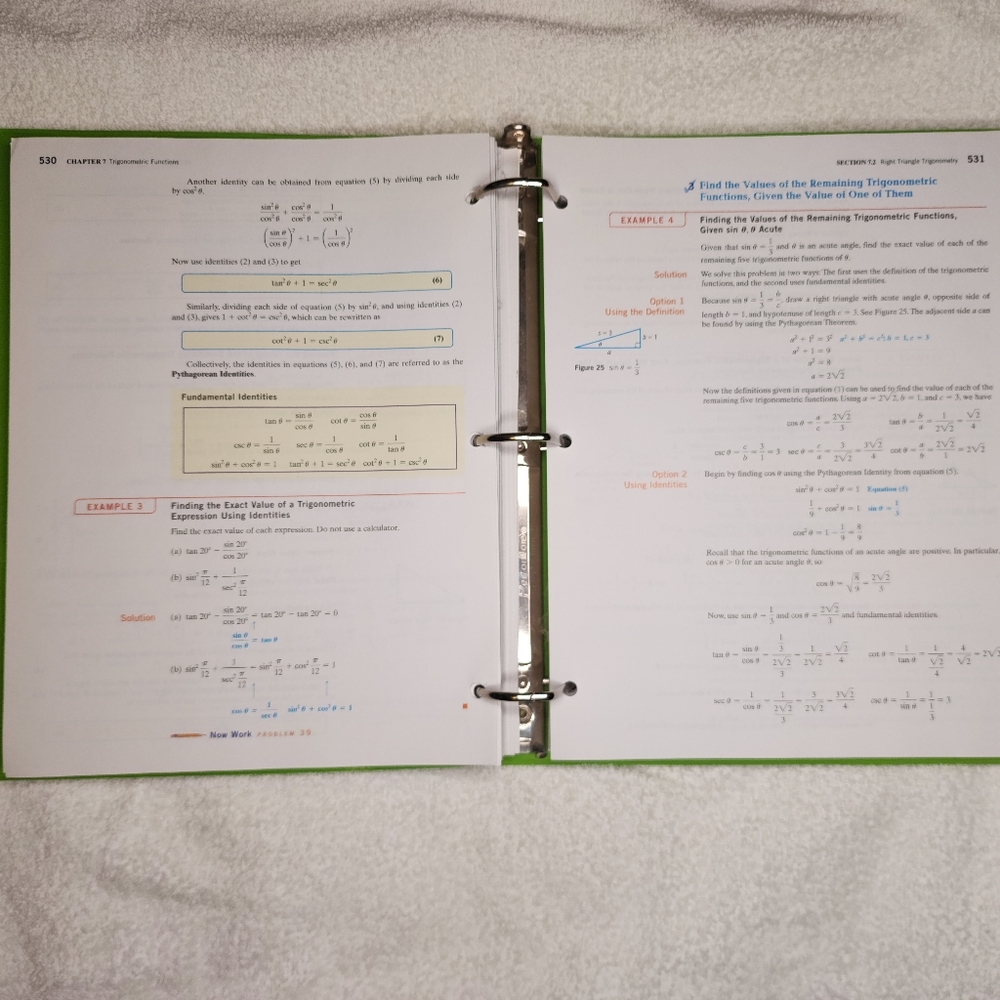 Algebra and Trigonometry book